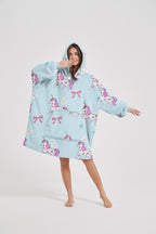 Unicorn ( Blue ) wearable blanket