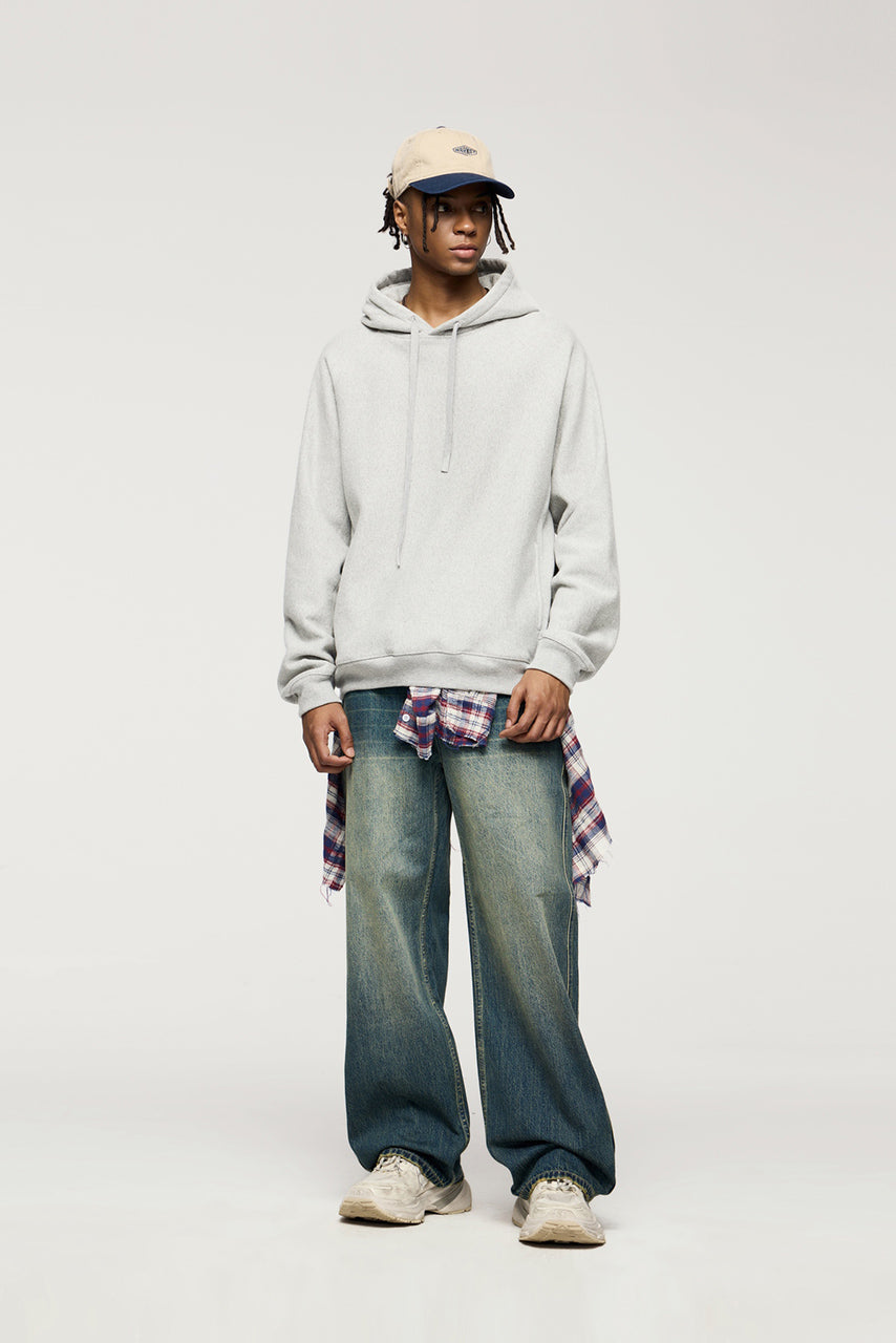 Sudadera con capucha de tejido retro