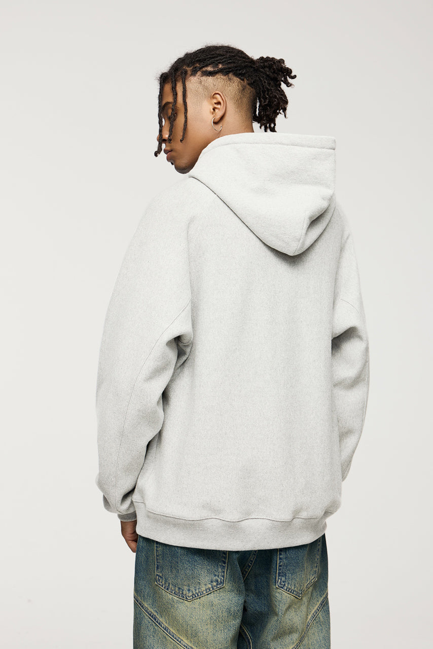 Sudadera con capucha de tejido retro