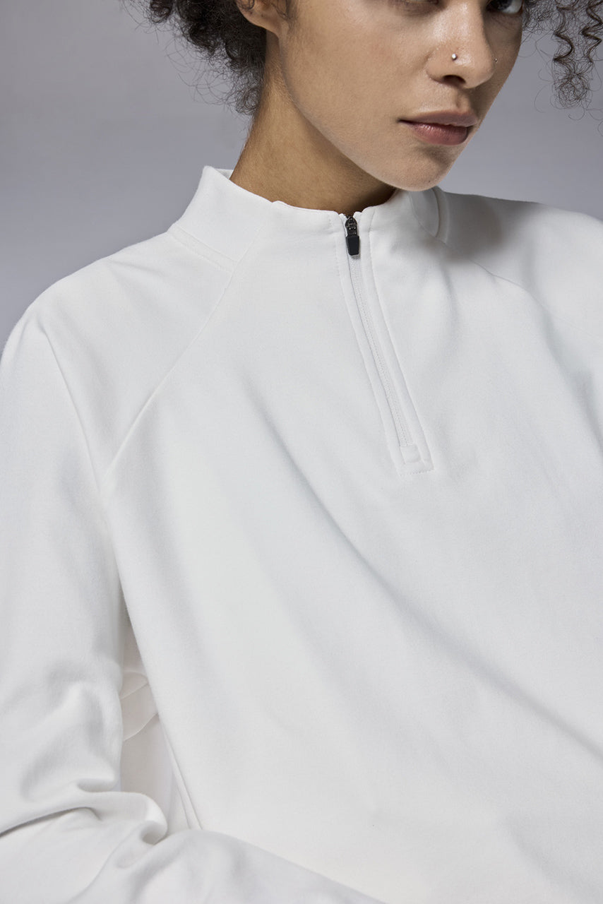 Camiseta interior de terciopelo con cremallera de doble cara