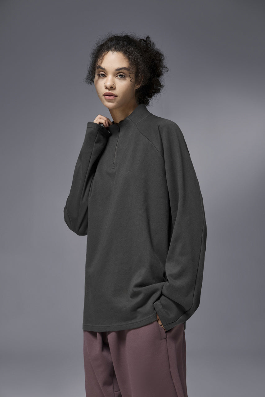 Camiseta interior de terciopelo con cremallera de doble cara