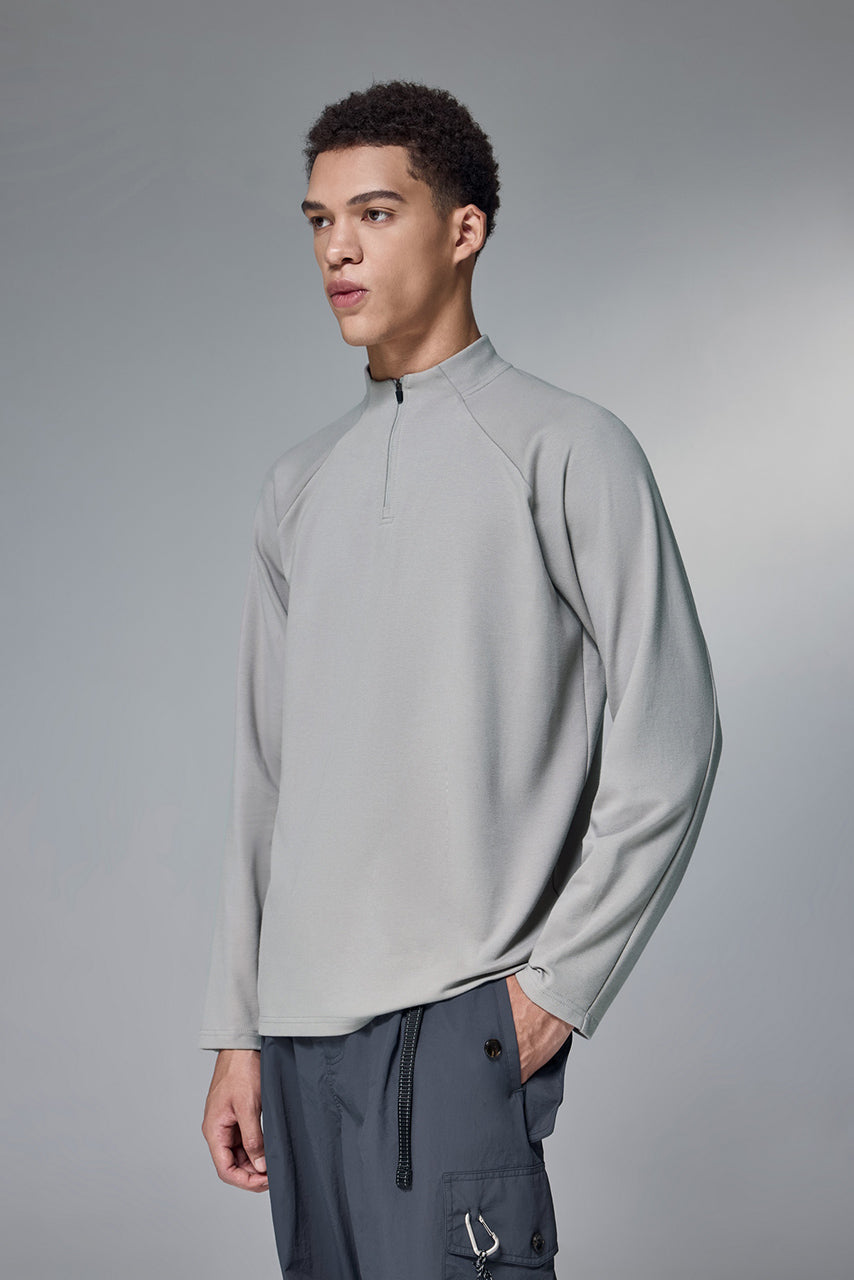 Camiseta interior de terciopelo con cremallera de doble cara