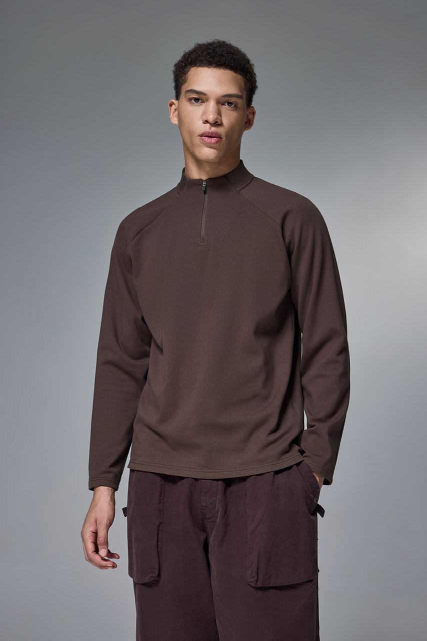 Camiseta interior de terciopelo con cremallera de doble cara