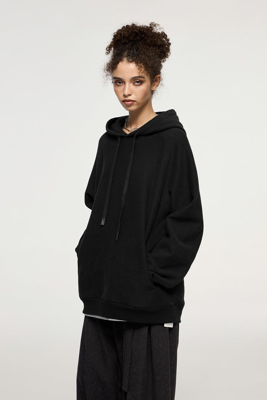 Sudadera con capucha de tejido retro