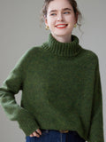 Turtleneck Wool-Cashmere Blend Knitwear