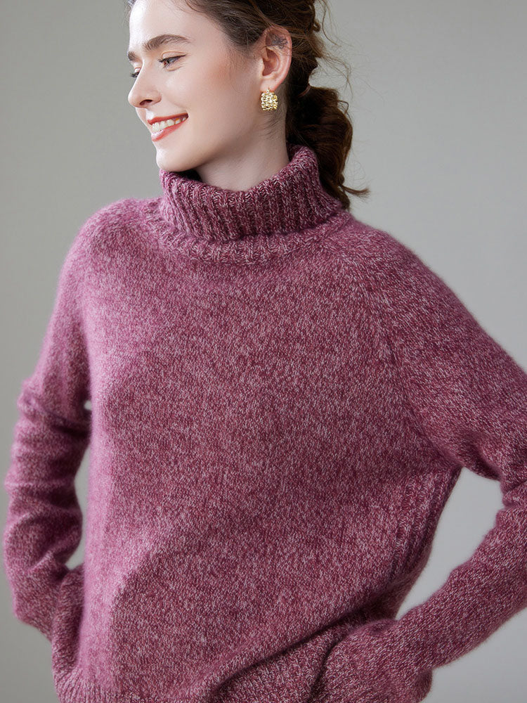 Turtleneck Wool-Cashmere Blend Knitwear