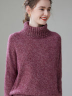 Turtleneck Wool-Cashmere Blend Knitwear