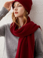 Classic Wool-Cashmere Blend Shawl Scarf