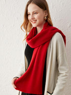 Classic Wool-Cashmere Blend Shawl Scarf