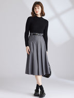 Cashmere Mock Neck Fitted Sweater