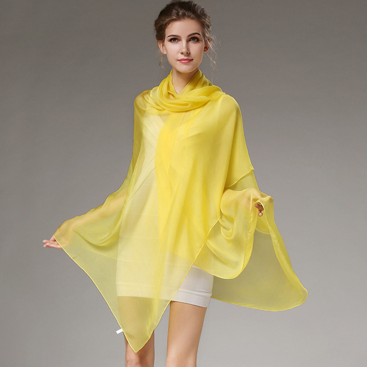 Silk  Rectangle Scarf / Shawl 180x110cm