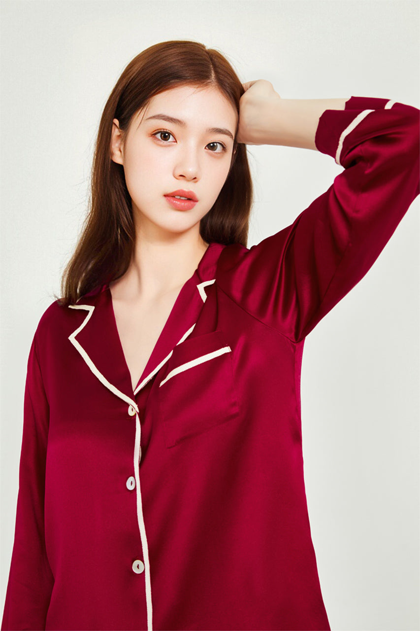 Classic silk pajama set
