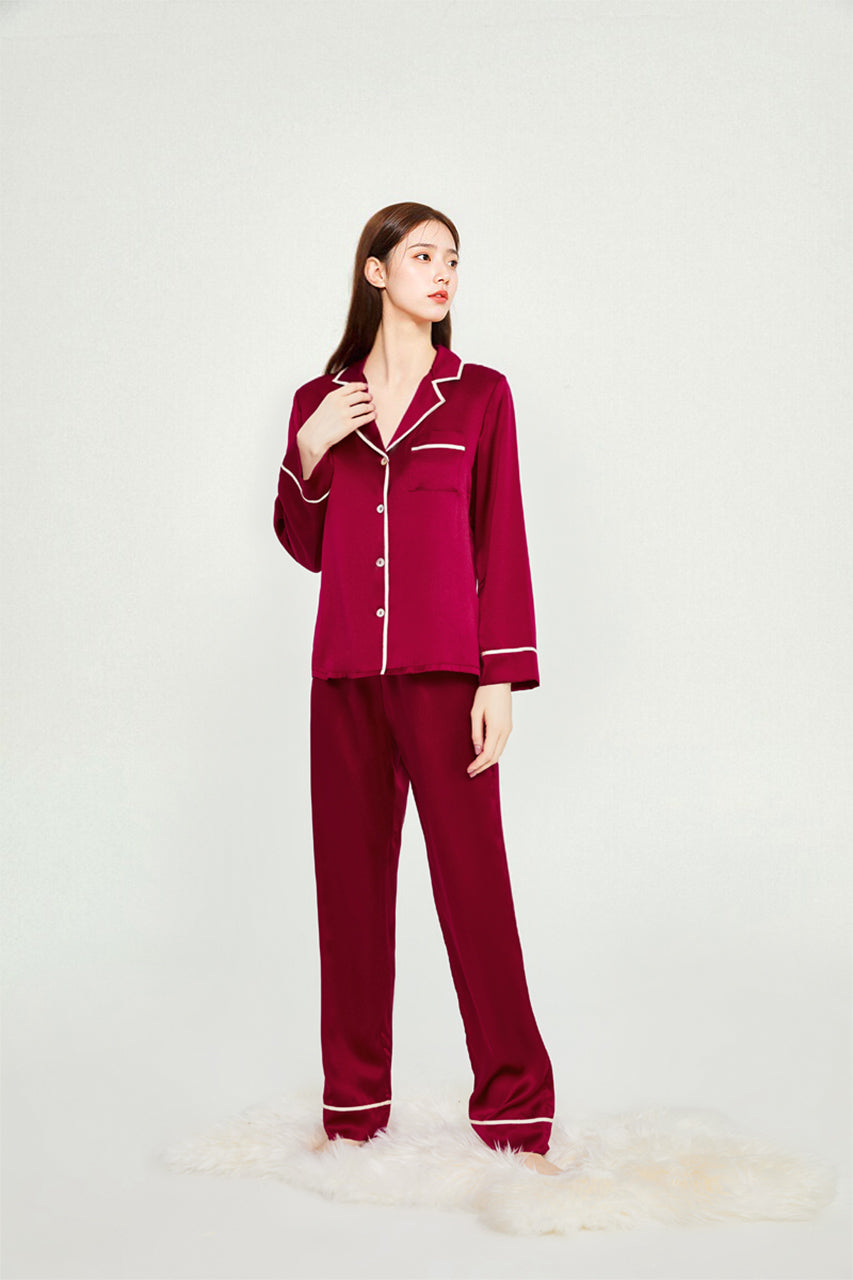 Classic silk pajama set