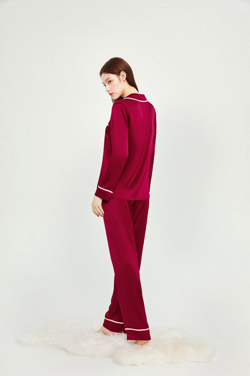 Classic silk pajama set