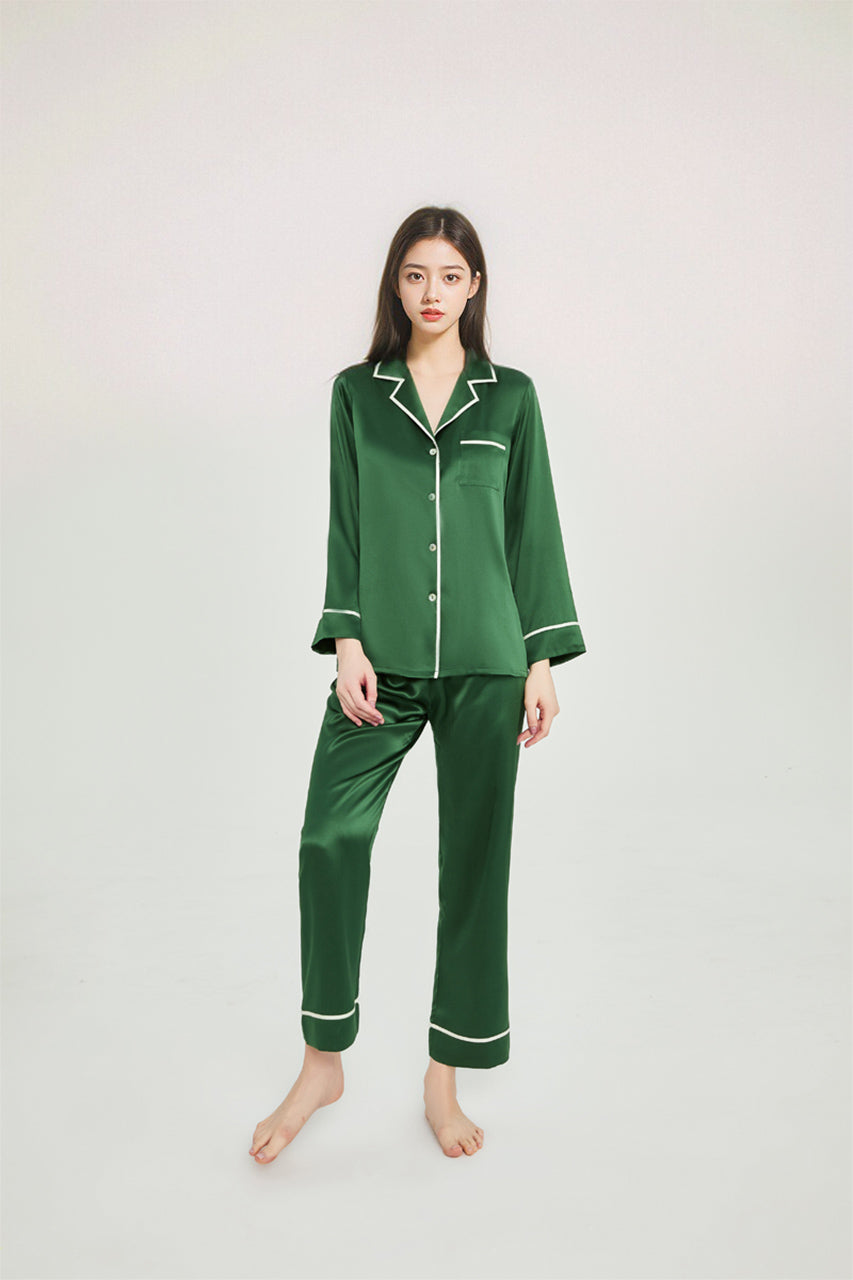 Classic silk pajama set