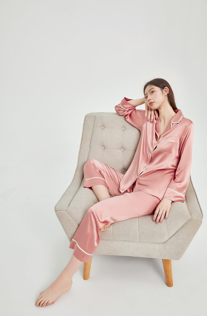 Classic silk pajama set