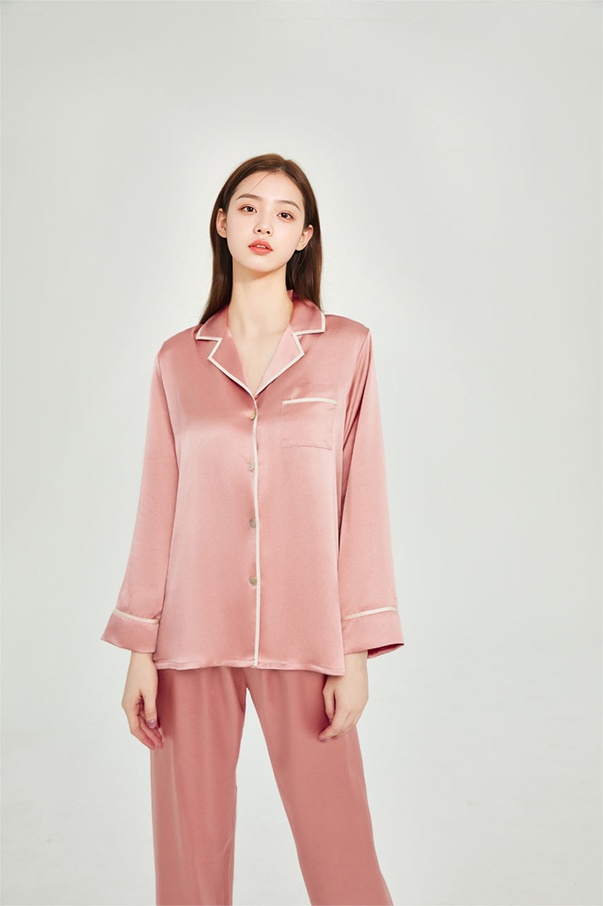 Classic silk pajama set