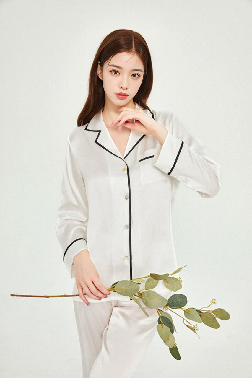 Classic silk pajama set