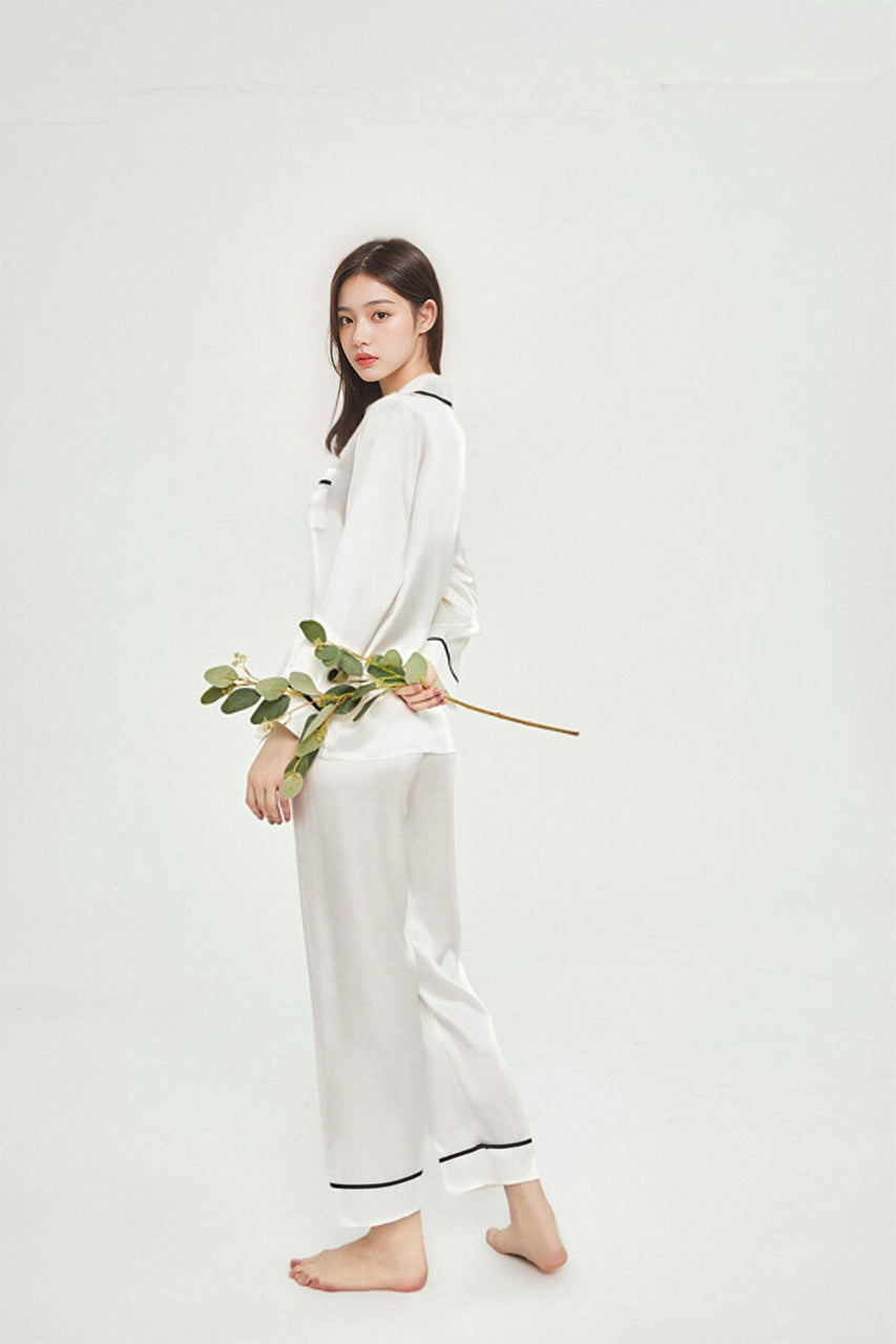 Classic silk pajama set