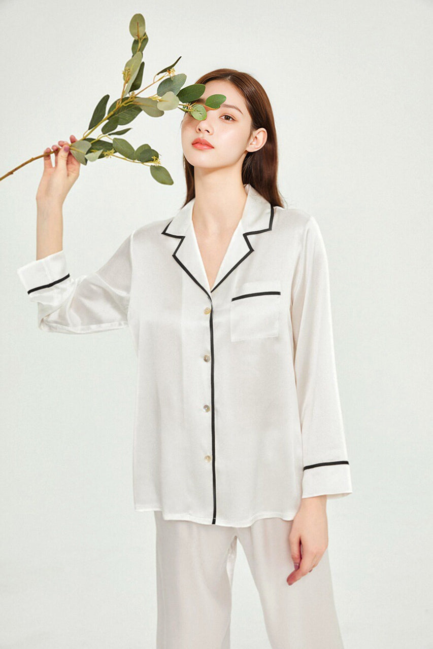Classic silk pajama set
