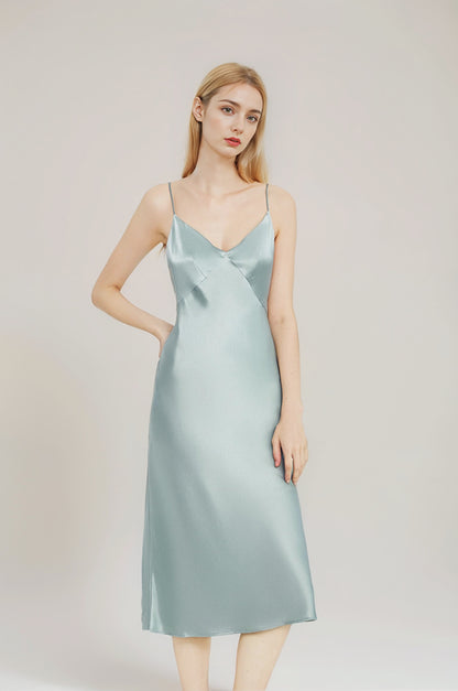 Classic silk strap nightgown