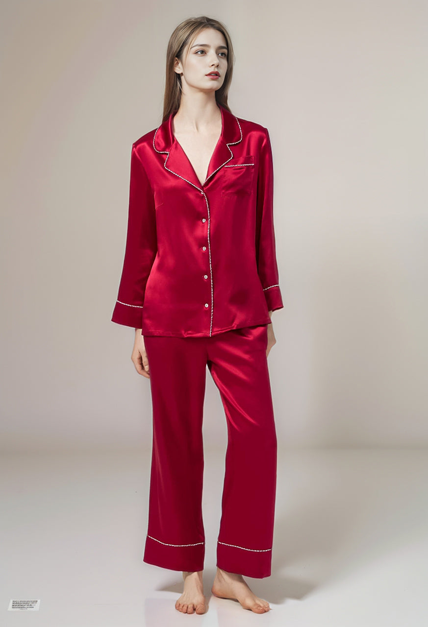 Classic silk 2-piece pajama set