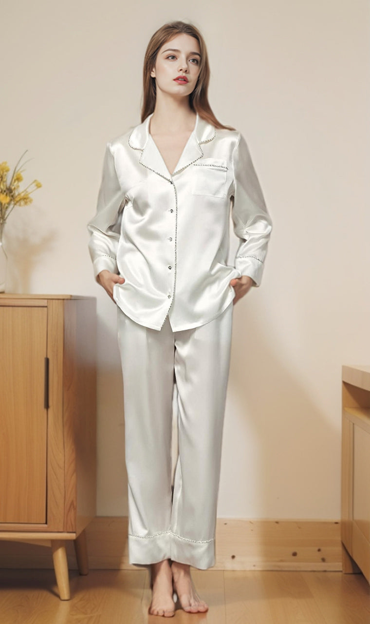 Classic silk 2-piece pajama set