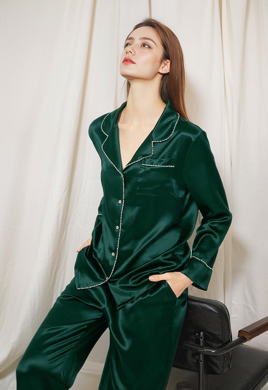 Classic silk 2-piece pajama set