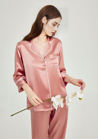 Classic silk pajama set