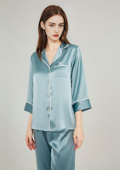 Classic silk pajama set