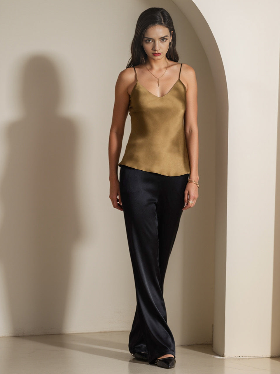 Classic silk camisole nightdress