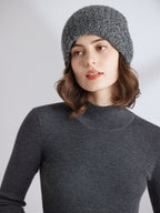 Cashmere Mock Neck Fitted Sweater