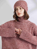 Two-tone Blend Turtleneck Knitwear