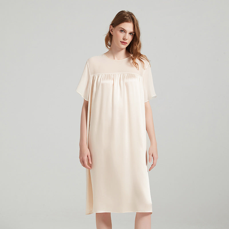 Knee Length Short Sleeved Nightgown