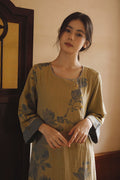 Cotton Oriental Classical Style Jacquard Nightgown