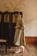 Cotton Oriental Classical Style Jacquard Nightgown