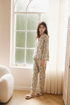 Cotton Fruit Printed Full Length Pajama Set