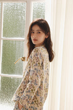 Cotton Fruit Printed Full Length Pajama Set
