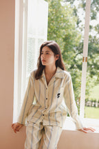 Cotton Cat Printed Full Length Pajama Set