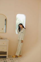 Cotton Cat Printed Full Length Pajama Set