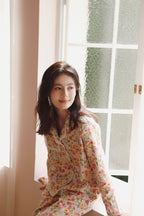 Cotton Fruit Printed Full Length Pajama Set