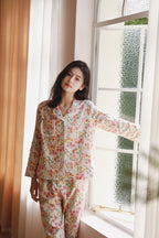Cotton Fruit Printed Full Length Pajama Set