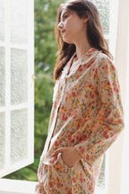 Cotton Fruit Printed Full Length Pajama Set