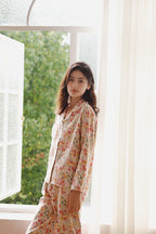 Cotton Fruit Printed Full Length Pajama Set