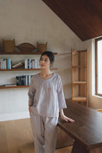 Cotton Jacquard Pajama Set