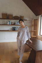 Cotton Jacquard Pajama Set