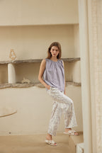 Cotton Sleeveless Pajama Set