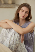 Cotton Sleeveless Pajama Set