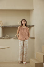 Cotton Sleeveless Pajama Set