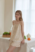 Cotton Bunny Print Camisole PJ Set